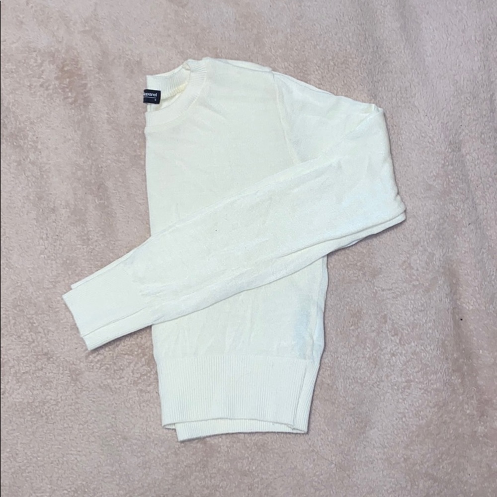 AA Crop sweater (off white)